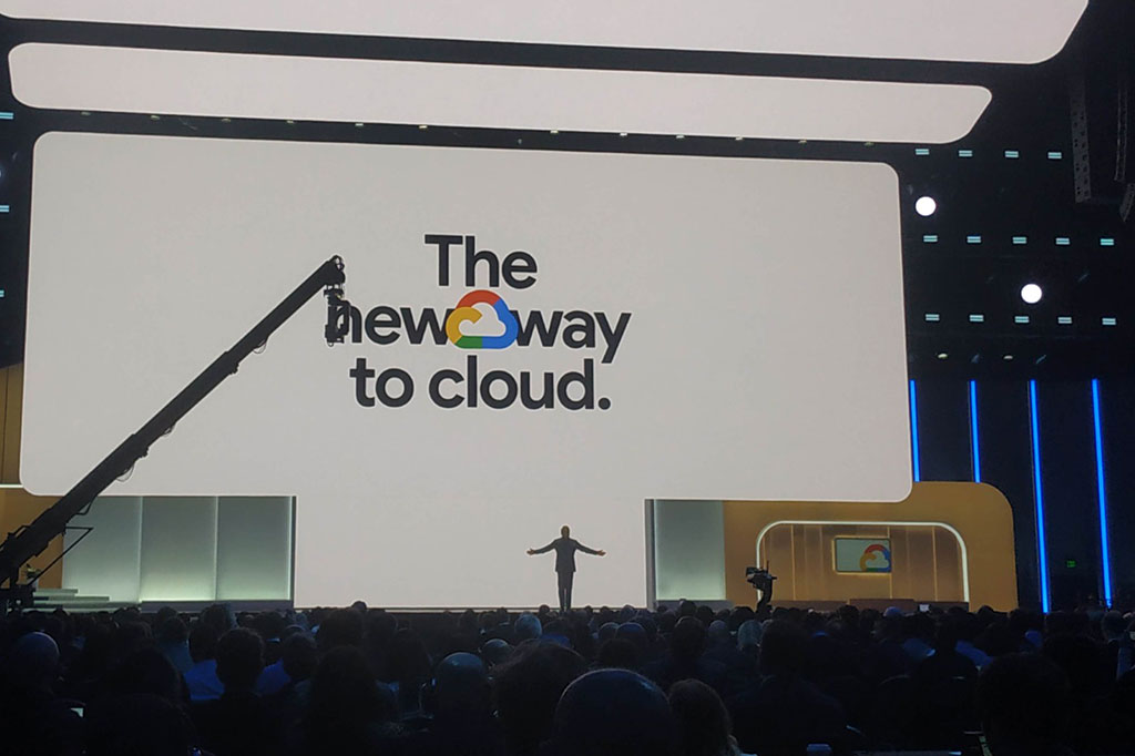 Presentasi CEO Google Cloud Thomas Kurian saat Opening Ceremoning Google Cloud Next Summit 2024 di Mandalay Bay Resort Convention Center, Las Vegas, Nevada, Amerika Serikat, 10 April 2024.