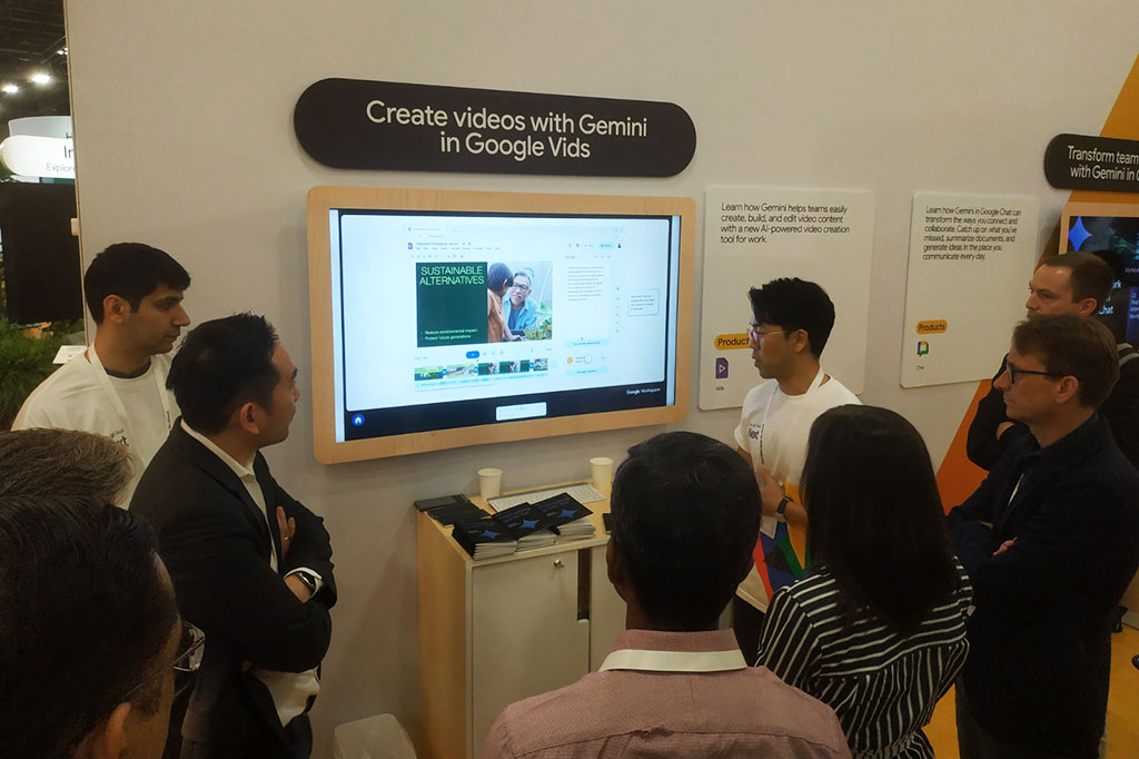 Demo Google Vids berbasis AI Gemini sangat diminati pengunjung 'Google Cloud Showcase