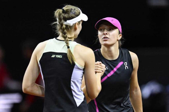 Petenis Kazakhstan itu kini memiliki catatan head to head 4-2 dalam kariernya melawan juara Grand Slam empat kali Swiatek, dan akan bermain di final kelimanya tahun 2024 pada Minggu.