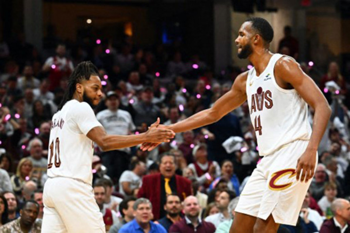Cleveland Cavaliers mengalahkan Orlando Magic 96-86 dalam gim kedua playoff NBA Wilayah Timur putaran pertama yang digelar di Rocket Mortgage Fieldhouse Cleveland, Ohio, Selasa, 23 April 2024.