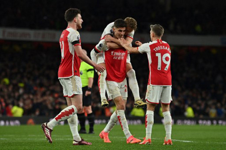 Pada menit 65, Havertz mencetak gol keduanya pada pertandingan ini untuk membawa Arsenal unggul 4-0 setelah memaksimalkan umpan Bukayo Saka.