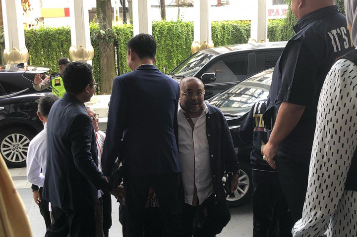 Sejumlah tokoh Partai Keadilan Sejahtera (PKS) tiba di NasDem Tower, Jakarta Pusat. Kedua partai hendak bersilaturahmi usai berkoalisi di Pemilihan Umum (Pemilu) 2024.