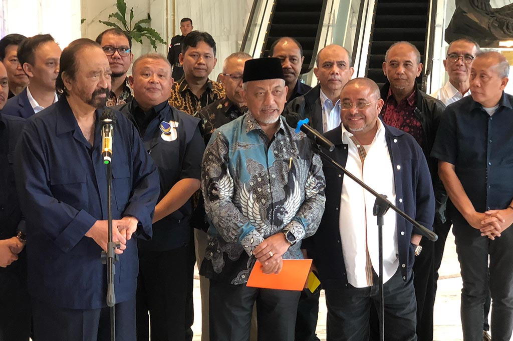 “Saya kembali mengutarakan hubungan baik yang sudah terbina merupakan hal yang amat kami rasakan dan tetap harus terjaga,” kata Surya Paloh di NasDem Tower, Jakarta Pusat, Rabu, 24 April 2024.
