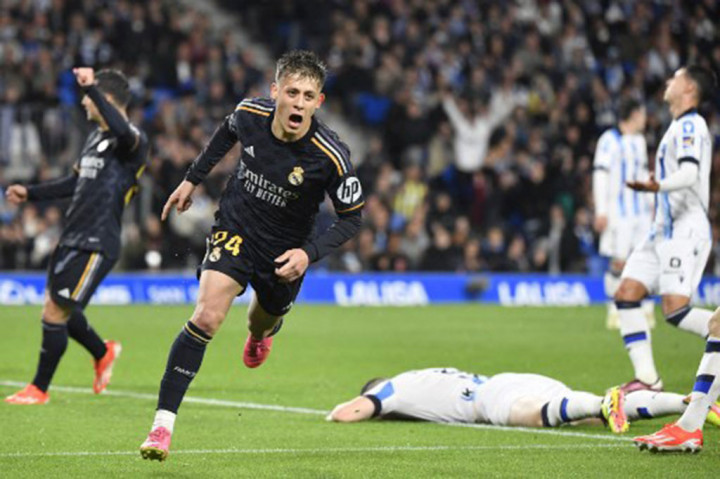 Kemenangan Madrid hadir berkat gol semata wayang yang dicetak Arda Guler pada menit ke-29.