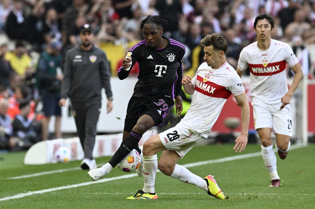 Stuttgart mengamankan kemenangan dengan skor 3-1 atas Bayern Muenchen pada pekan ke-32 Liga Jerman di Stadion MHPArena, Stuttgart, Sabtu, 4 Mei 2024 malam.  