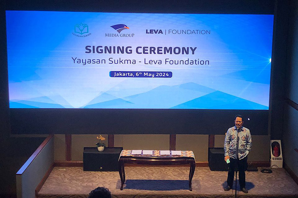 Yayasan Sukma meneken MoU dengan Leva Foundation di NasDem Tower, Jakarta Pusat, Senin, 6 Mei 2024. Kerja sama tersebut dinilai menjadi tonggak sejarah. Apalagi, kolaborasi itu bertepatan dengan 20 tahun terbentuknya Yayasan Sukma.