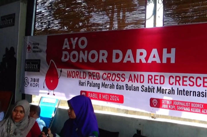 Dalam rangka memperingati hari Palang Merah dan Bulan Sabit Merah Dunia, yang jatuh pada Rabu, 08 Mei 2024, komunitas Jurnaslis di Kota Lhokseumawe, dan kabupaten Aceh Utara berkolaborasi dengan UTD PMI Aceh Utara menggelar kegiatan donor darah.