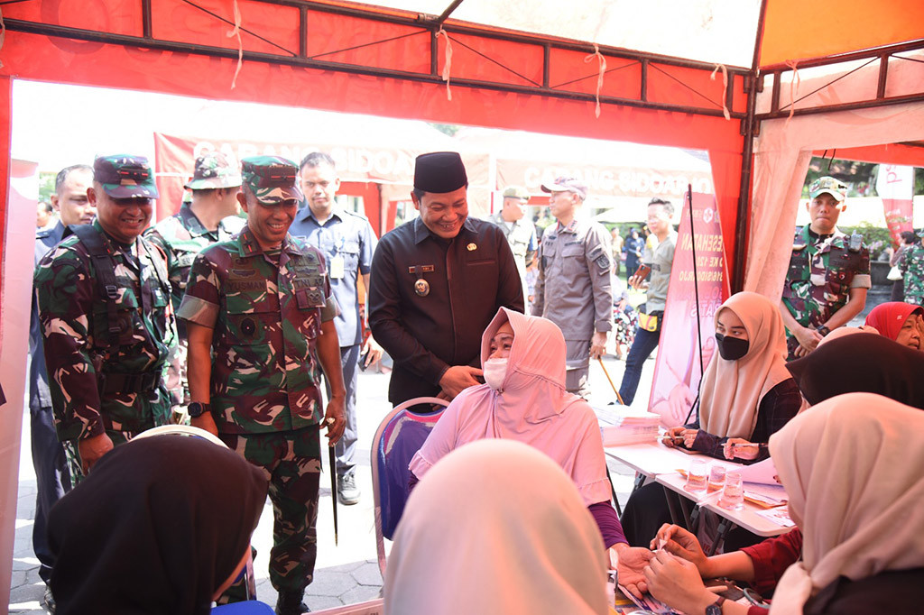 Desa Penambangan Kecamatan Balongbendo Kabupaten Sidoarjo menjadi sasaran TNI Manunggal Membangun Desa (TMMD) ke 120 Tahun Anggaran 2024.