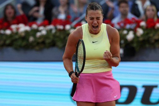 Petenis nomor dua dunia Aryna Sabalenka bangkit dari ketertinggalan satu set dari petenis kualifikasi Amerika Katie Volynets untuk menang 4-6, 6-3, 6-2 di babak kedua Italian Open.