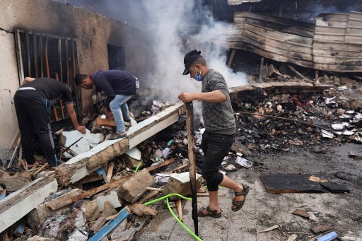 Menurut kantor berita Wafa, anak-anak termasuk di antara mereka yang tewas dan terluka setelah jet tempur Israel mengebom sebuah rumah tiga lantai milik keluarga Karaja di kamp Nuseirat pada Senin, 13 Mei 2024 malam.
