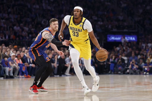 Myles Turner menambahkan 16 poin, namun pemain All-Star Tyrese Haliburton hanya menambah 13 poin setelah rata-rata mencetak 29,7 poin dalam tiga laga terakhir.