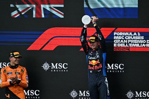 Pencapaian ini sekaligus merupakan kemenangan ketiganya di Sirkuit Imola, kemenangan kelima musim ini, serta kemenangan grand prix ke-59 sepanjang kariernya sebagai pembalap Formula 1.