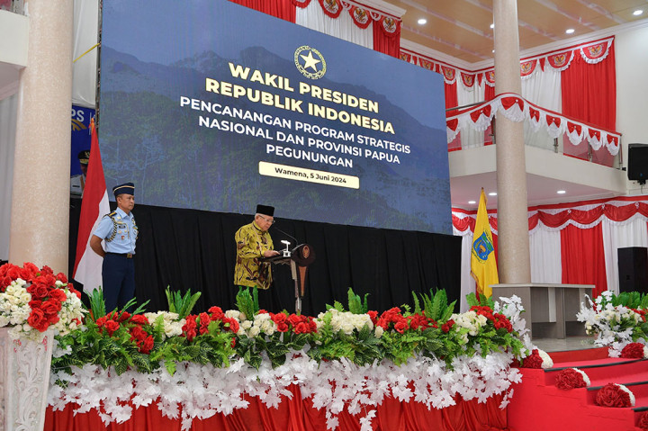 Wakil Presiden (Wapres) Ma'ruf Amin menginstruksikan Pemerintah Provinsi (Pemprov) Papua Pegunungan melakukan pemetaan wilayah berdasarkan potensi dan keunikannya. Hal ini dinilai mampu mempercepat pembangunan.