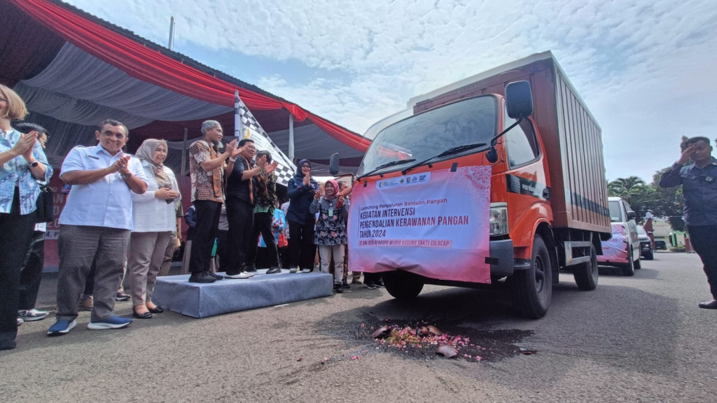 Kegiatan yang dipusatkan di Kabupaten Cilacap, Jawa Tengah pada Rabu, 12 Juni 2024 ini bertujuan mengendalikan kerawanan pangan di sejumlah provinsi.