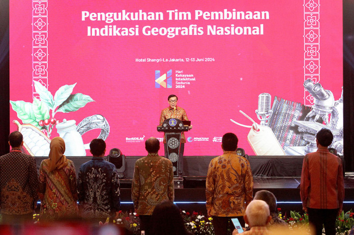 Dalam acara Forum Indikasi Geografis Nasional, Temu Bisnis, dan Apresiasi Insan Kekayaan Intelektual 2024 yang digelar di Jakarta, Rabu, 12 Juni 2024, ia mengatakan bahwa berbagai kajian dan pengalaman internasional mengkonfirmasi korelasi antara pembangunan ekosistem KI dengan pertumbuhan ekonomi, salah satunya melalui ekonomi kreatif.