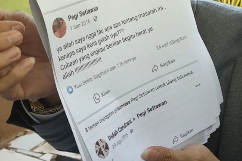 Pelaporan Tim Penyidik Ditreskrimum ke Divisi Propam Mabes Polri tersebut dilakukan setelah media sosial Facebook dari Pegi Setiawan yang sebelumnya di nonaktifkan saat ini telah aktif kembali namun isi dari profil dan status Facebook Pegi Setiawan dari tahun 2016 hingga sekarang sudah dihapus.