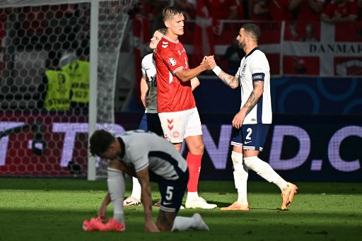 Inggris harus menunda langkahnya melaju ke 16 besar setelah ditahan imbang 1-1 oleh Denmark dalam matchday ke-2 Grup C Piala Eropa (Euro) 2024 di Deutsche Bank Park, Frankfurt pada Jumat, 21 Juni 2024 dini hari WIB.