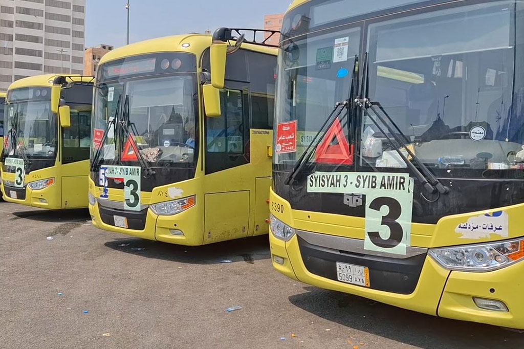 Bus shalawat kembali beroperasi melayani jamaah haji Indonesia dari hotel menuju Masjidil Haram mulai Kamis, 20 Juni 2024, setelah sebelumnya dihentikan sementara karena digunakan untuk melayani puncak haji.