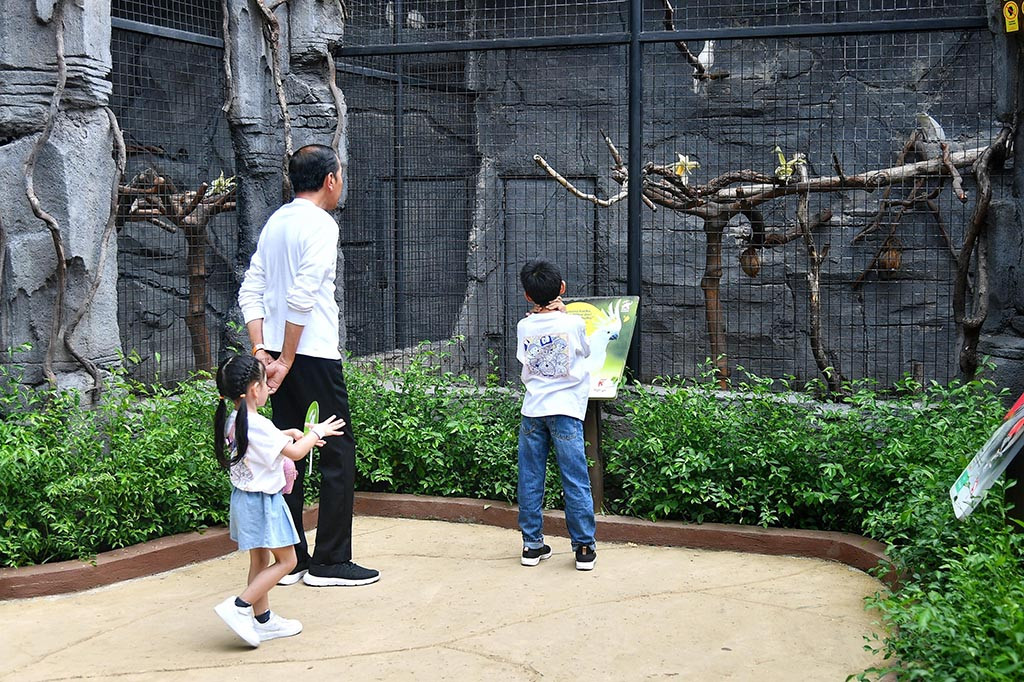 Mereka berkeliling ke Solo Safari sekitar dua jam.
