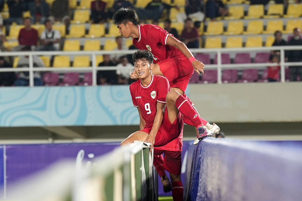 Tiga gol Garuda Muda dicetak di babak kedua oleh Evandra Florasta dan dua gol yang disumbangkan Mierza Firjatullah.