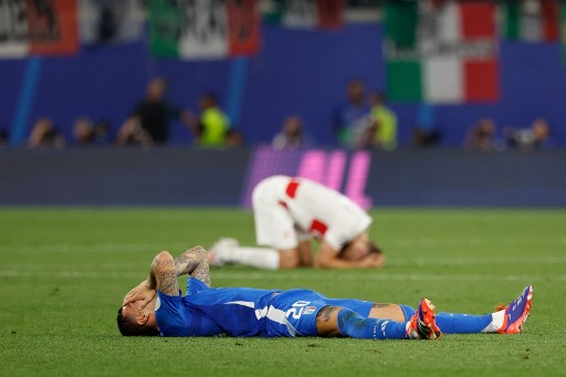 Laga antara timnas Italia melawan Kroasia pada laga terakhir babak penyisihan grup Euro atau Piala Eropa 2024 Grup B di Red Bull Arena, Leipzig, Selasa, 25 Juni 2024 dini hari WIB, berakhir seri 1-1.