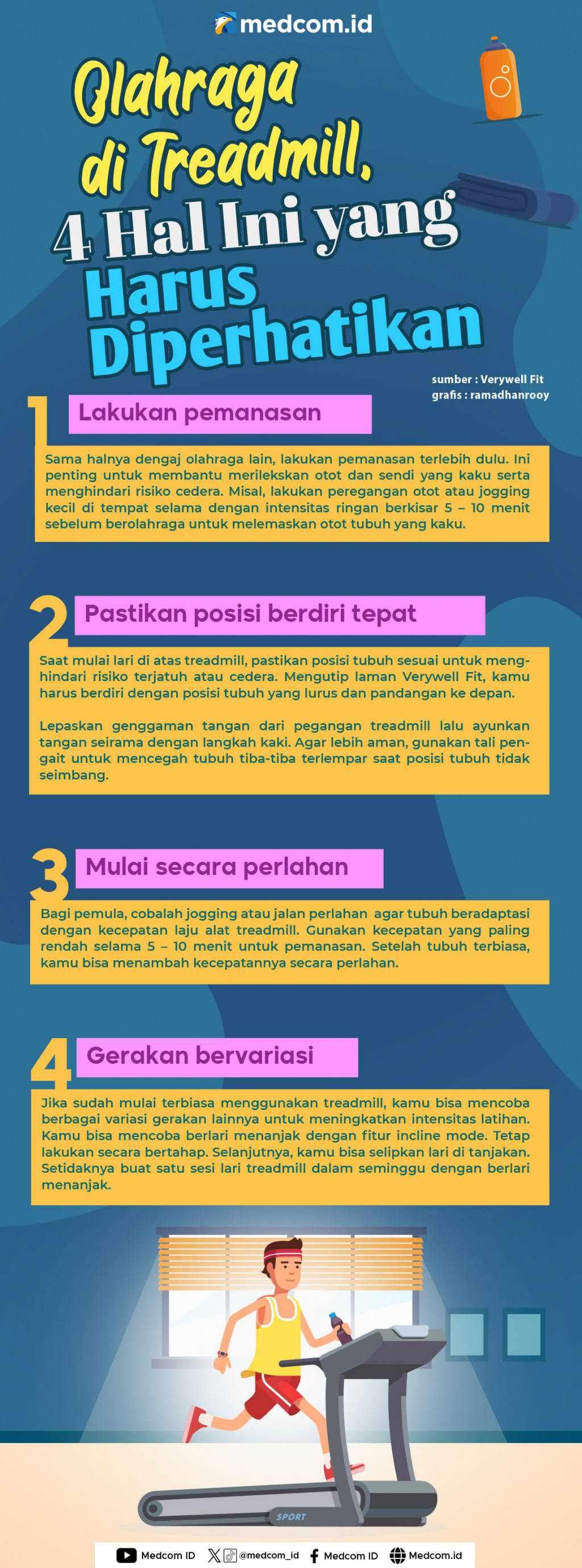 Olahraga di Treadmill, 4 Hal Ini yang Harus Diperhatikan