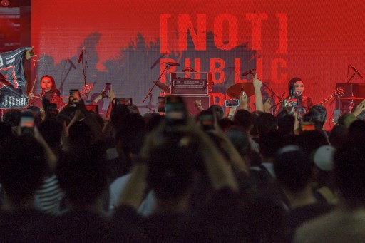 Namun, satu dekade kemudian, band mereka, Voice of Baceprot (VoB) akan menjadi band pertama asal Indonesia yang tampil di festival terkenal dunia di Inggris minggu ini, yang menampilkan Coldplay dan Dua Lipa sebagai bintangnya.