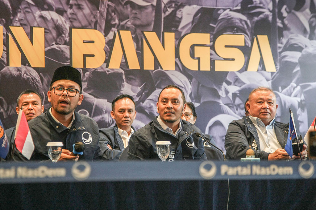 Menurutnya penentuan agenda pembahasan pemilihan ketua umum bakal berdasarkan aspirasi dari peserta kongres yang terdiri dari akar rumput, hingga tingkat provinsi. Kemudian aspirasi tersebut diproses melalui
Majelis Tinggi Partai NasDem yang terdiri dari lima orang.