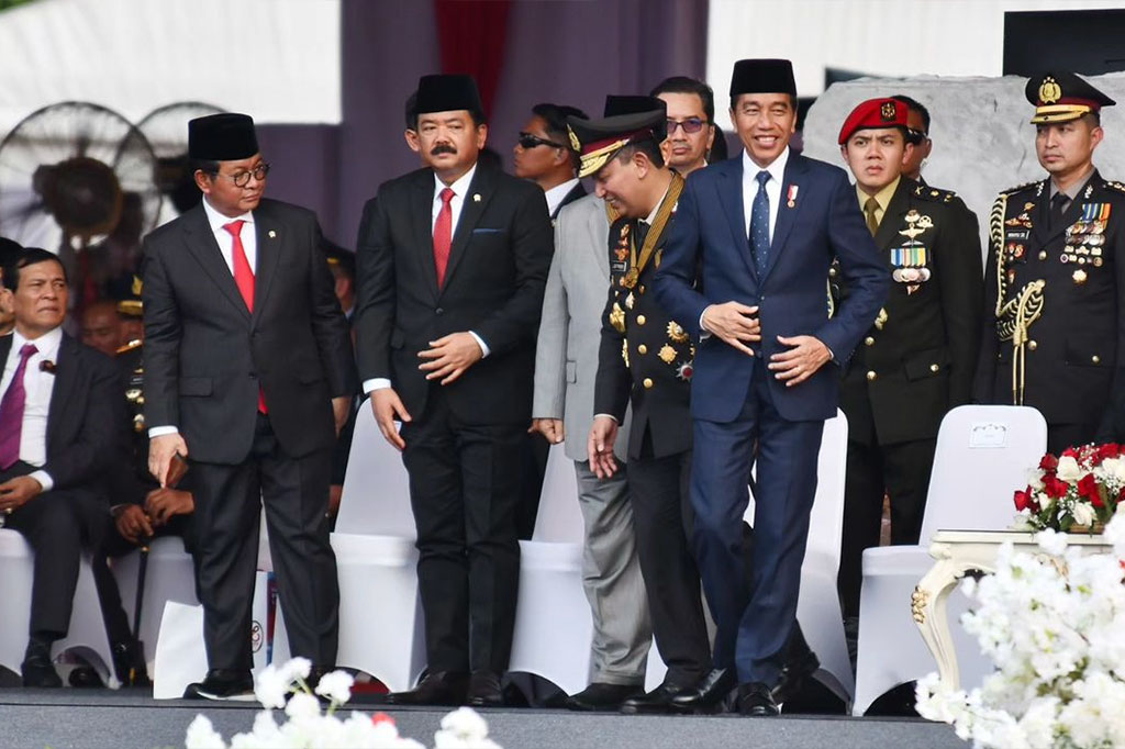 Dalam sambutannya, Presiden Jokowi menekankan tugas Polri sangat berpengaruh pada ketahanan bangsa dalam menghadapi tantangan. 