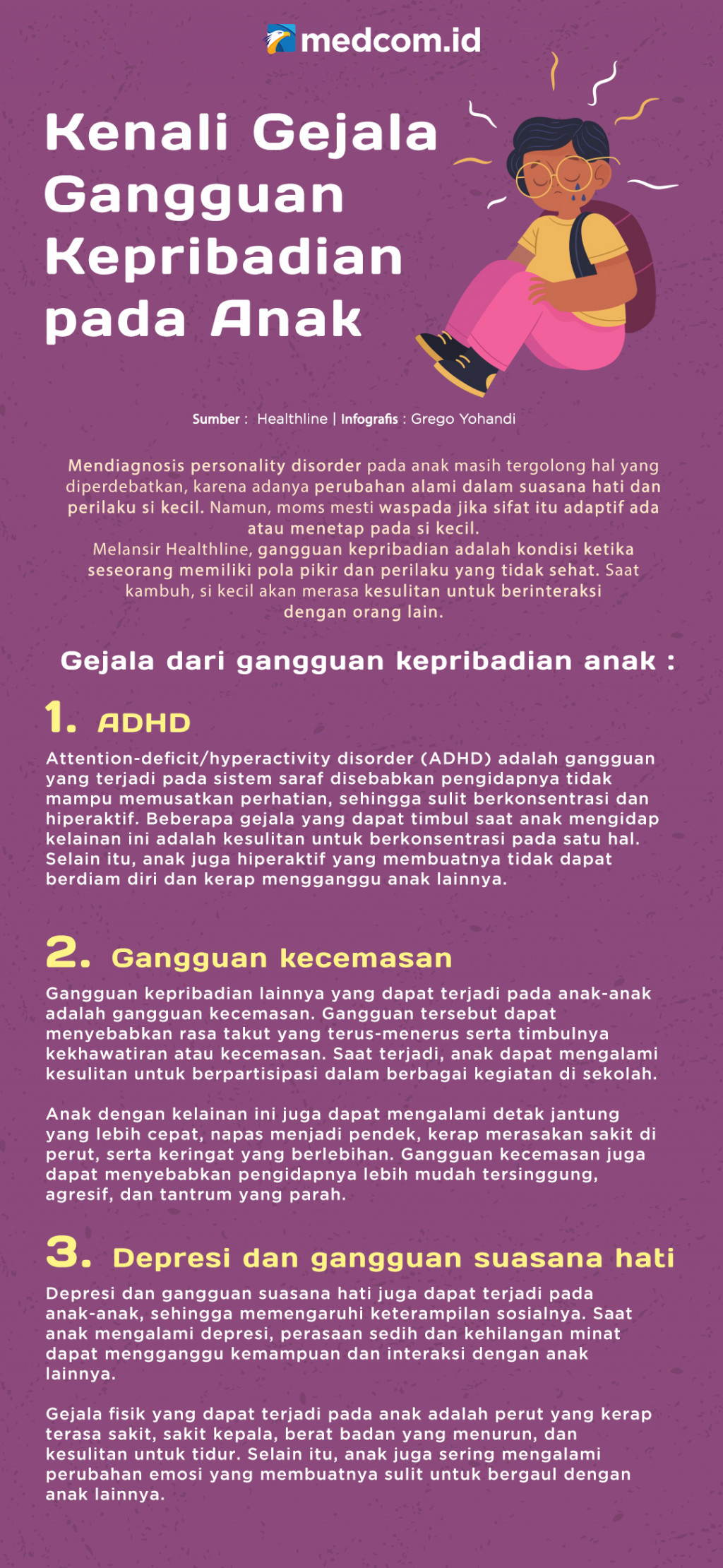 Kenali Gejala Gangguan Kepribadian pada Anak