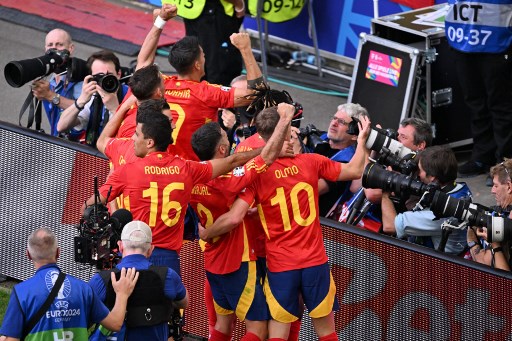 Spanyol unggul lebih dulu berkat gol Dani Olmo di awal babak kedua.