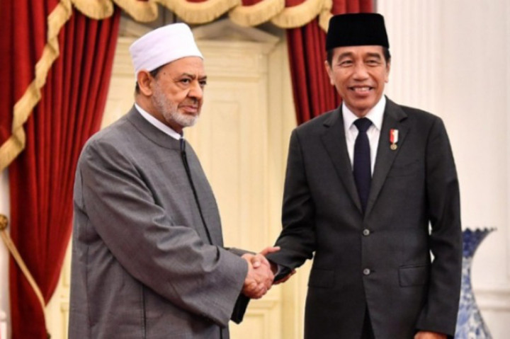 Dalam pertemuan dengan Grand Syekh, Presiden Joko Widodo membahas mengenai tiga hal penting, yakni pertama, terkait dengan hubungan antara Indonesia dan Mesir, khususnya dalam bidang pendidikan. Presiden menggarisbawahi bahwa 95 persen warga negara Indonesia (WNI) di Mesir merupakan pelajar.