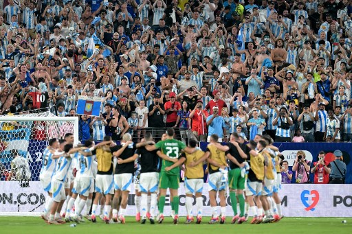 Timnas Argentina melaju ke partai final Copa America 2024 Amerika Serikat setelah mengalahkan Kanada dengan skor 2-0 pada semifinal di Stadion MetLife, New Jersey, Rabu, 10 Juli 2024 pagi WIB.