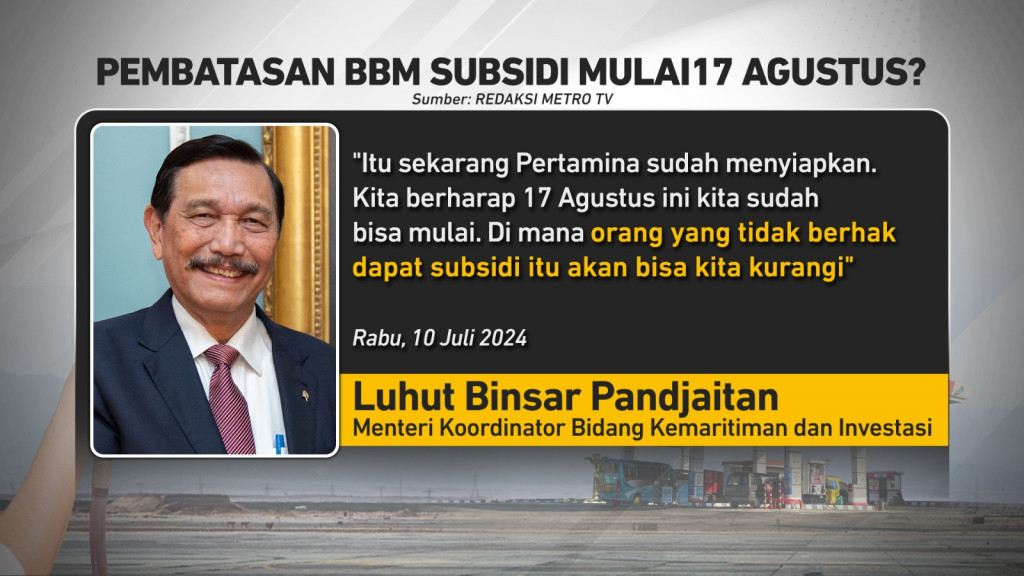 Rencana Pembatasan BBM Bersubsidi pada 17 Agustus