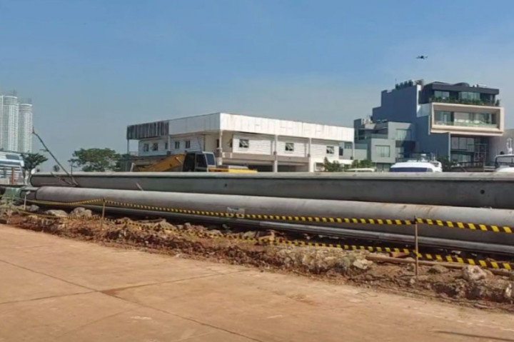 Pembangunan tanggul NCICD di Pantai Mutiara sepanjang 314 meter ini direncanakan memakan waktu hingga 4 bulan.