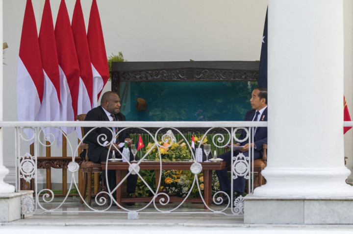 Kedua pemimpin selanjutnya memperkenalkan delegasi dari masing-masing negara. Delegasi Indonesia yang hadir yaitu Menteri Koordinator bidang Maritim dan Investasi Luhut Binsar Pandjaitan, Menteri Luar Negeri Retno
Marsudi, Menteri Sekretaris Negara Pratikno, Menteri Pendidikan, Kebudayaan, Riset, dan Teknologi Nadiem Makarim dan Menteri Perhubungan Budi Karya Sumadi.
