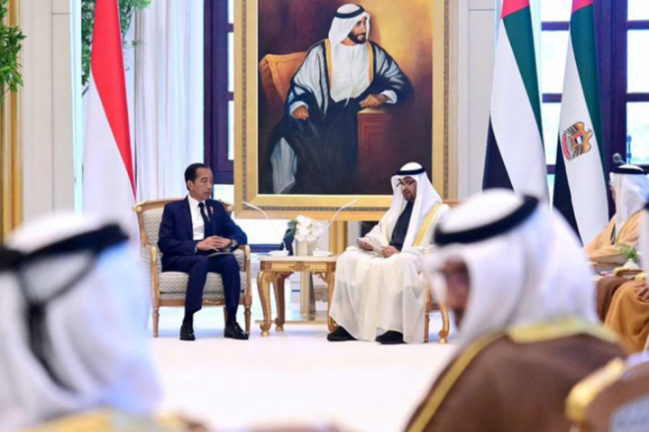 “Saya juga menyambut baik kerja sama sistem pembayaran antara Bank Indonesia dan bank sentral UAE, serta kerja sama pembangunan kapal LPD untuk Angkatan Laut UAE oleh PT PAL Indonesia. Saya yakin semua ini akan memberikan manfaat positif bagi perdagangan kedua negara,” ujar Jokowi.