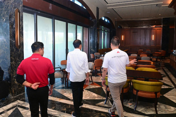 Saat ini, hanya terdapat proses pengerjaan furnishing di area lobi hotel.