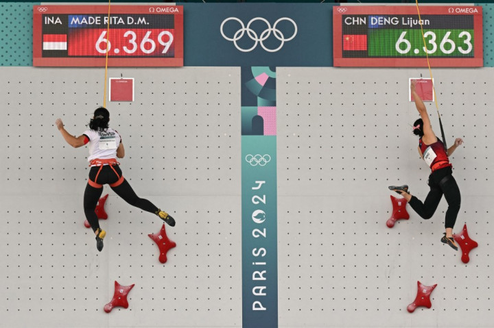 Langkah dua atlet panjat tebing putri Indonesia, Desak Made Rita Kusuma Dwi dan Rajiah Sallsabillah, terpaksa berhenti untuk menambah medali bagi Indonesia dalam babak perempat final dan small final atau perebutan medali perunggu Olimpiade Paris 2024.