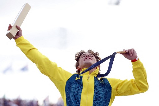 Sebagai peringkat pertama kualifikasi, Palmer menjadi skater terakhir yang turun ke arena pertandingan di Place de la Concorde dan mendapatkan skor 93,11, dan tidak tertandingi sepanjang dua putaran tersisa untuk mempertahankan gelar Olimpiade miliknya.