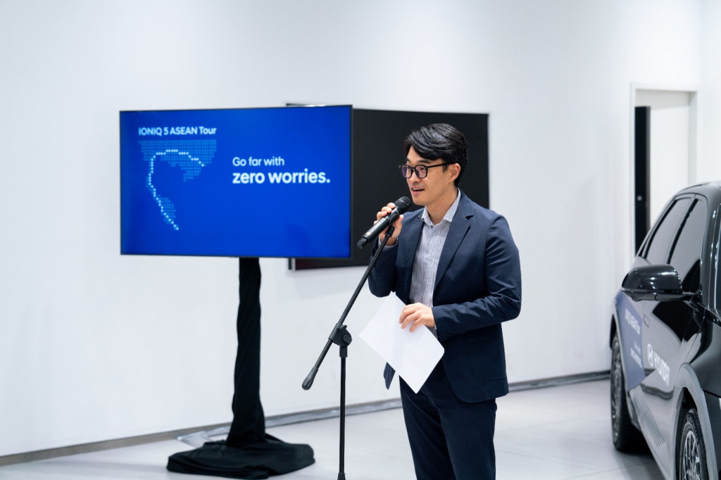 Head of Marketing & PR Hyundai Motor Asia Pacific HQ, Sangwook Lee menceritakan perjalanan Ioniq 5 ASEAN Tour.