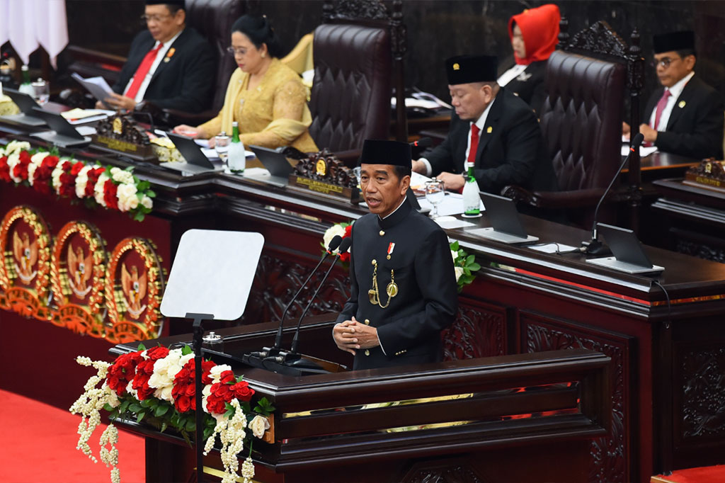 Namun, Kepala Negara meyakini bahwa dengan persatuan dan kerja sama, serta keberlanjutan yang terjaga, Indonesia dapat mampu melompat dan menggapai cita-cita Indonesia Emas 2045.