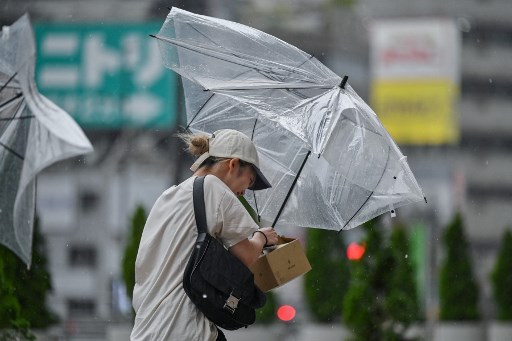 Badan Meteorologi Jepang mengeluarkan peringatan akan angin kencang, tanah longsor, gelombang tinggi, dan banjir, dengan hujan lebat diperkirakan terjadi di wilayah timur sekitar Tokyo dan timur laut.