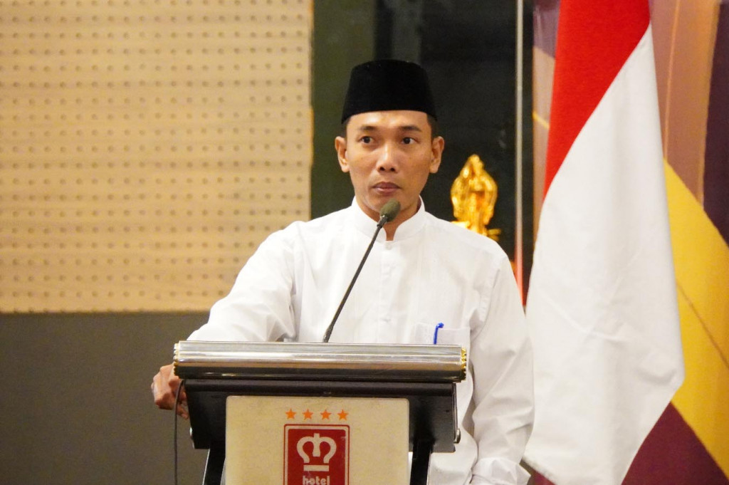 Ketua KPU Riau Rusidi Rusdan menjelaskan pentingnya kegiatan sosialisasi ini.  