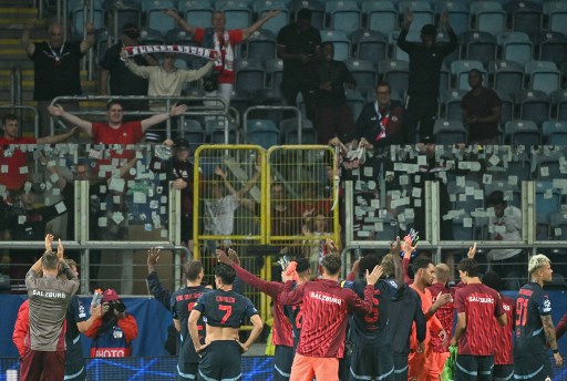 RB Salzburg menang 2-0 di kandang Dynamo Kiev di Stadion Arena Lublin, Lublin, Polandia, pada leg pertama play-off kualifikasi Liga Champions, Kamis, 22 Agustus 2024 dini hari WIB.