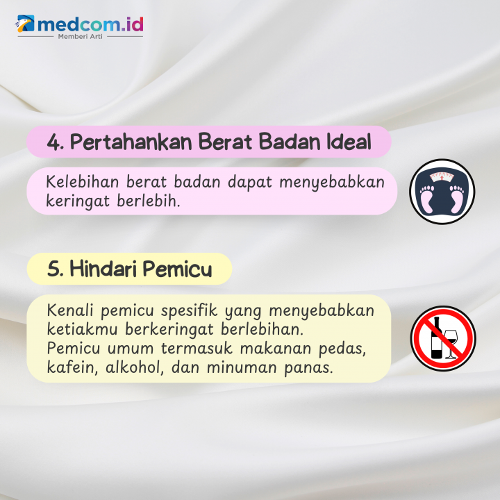 5 Cara Hindari Keringat Berlebih di Ketiak