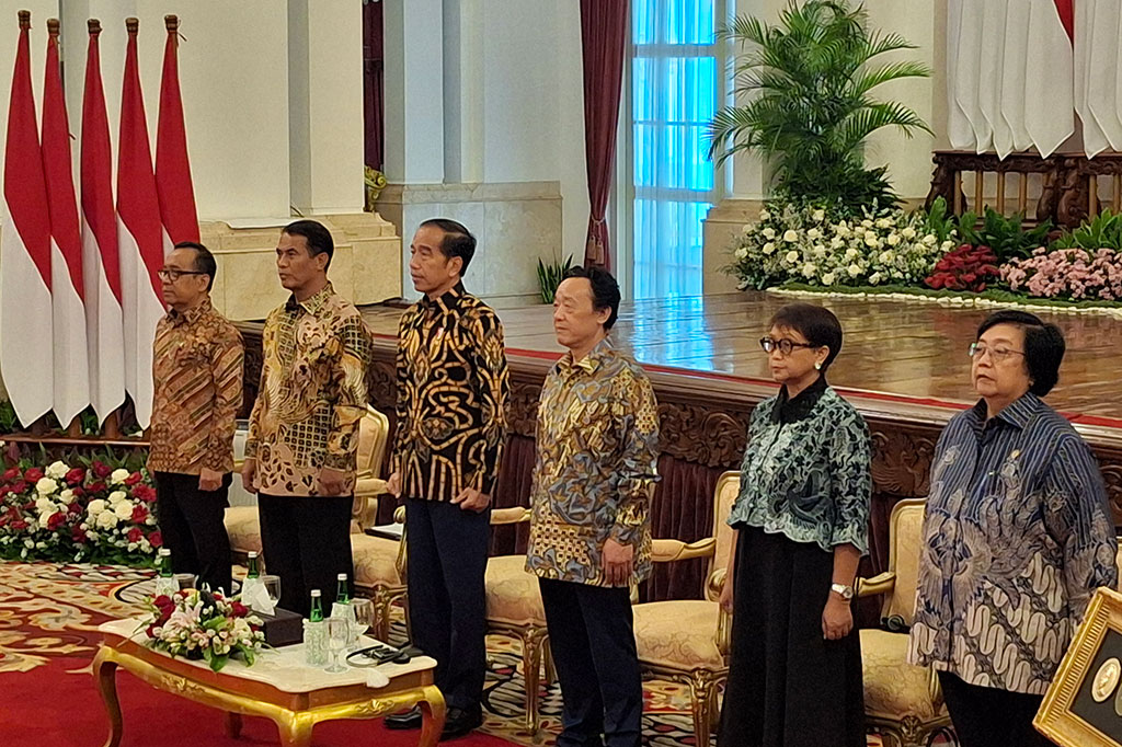 Jokowi menekankan bahwa Indonesia menyadari pentingnya kedaulatan dan kemandirian pangan. Sebab, hal tersebut menjadi kebutuhan dasar manusia. 