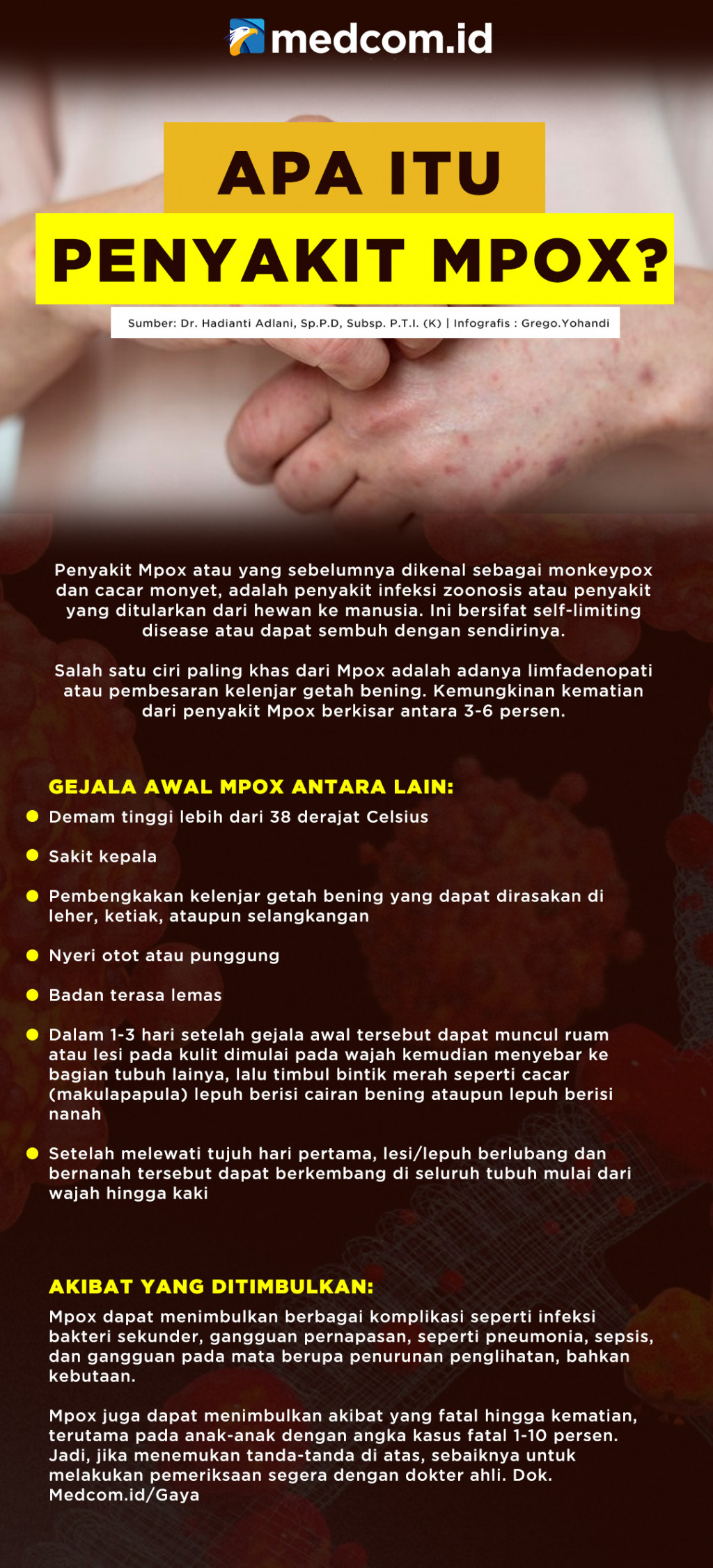 Apa Itu Penyakit Mpox?