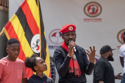 Partainya, National Unity Platform, menyatakan bahwa ia ditembak di kaki dan mengalami luka serius dalam insiden di Bulindo, Distrik Wakiso.