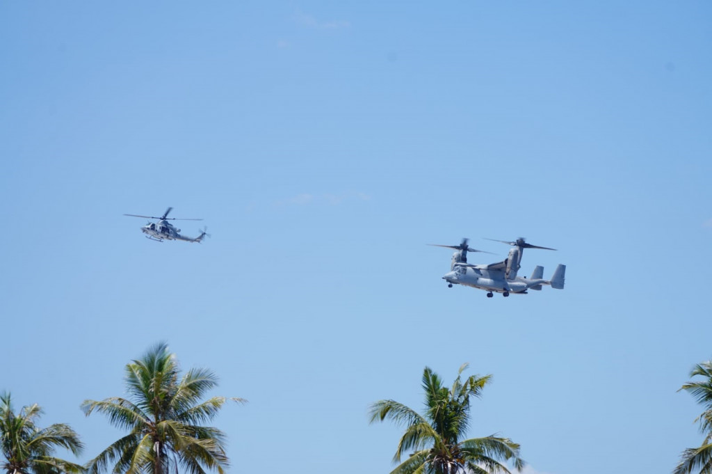 Dalam latihan puncak Operasi Amfibi pada Super Garuda Shield tahun 2024 ini melibatkan empat negara pelaku latihan yakni Indonesia yang menerjunkan pasukan Marinir TNI AL, pasukan Marinir AS (USMC), Pasukan Amphibious Rapid Deployment Brigade (ARDB) Jepang, serta pasukan militer Singapura (SAF).